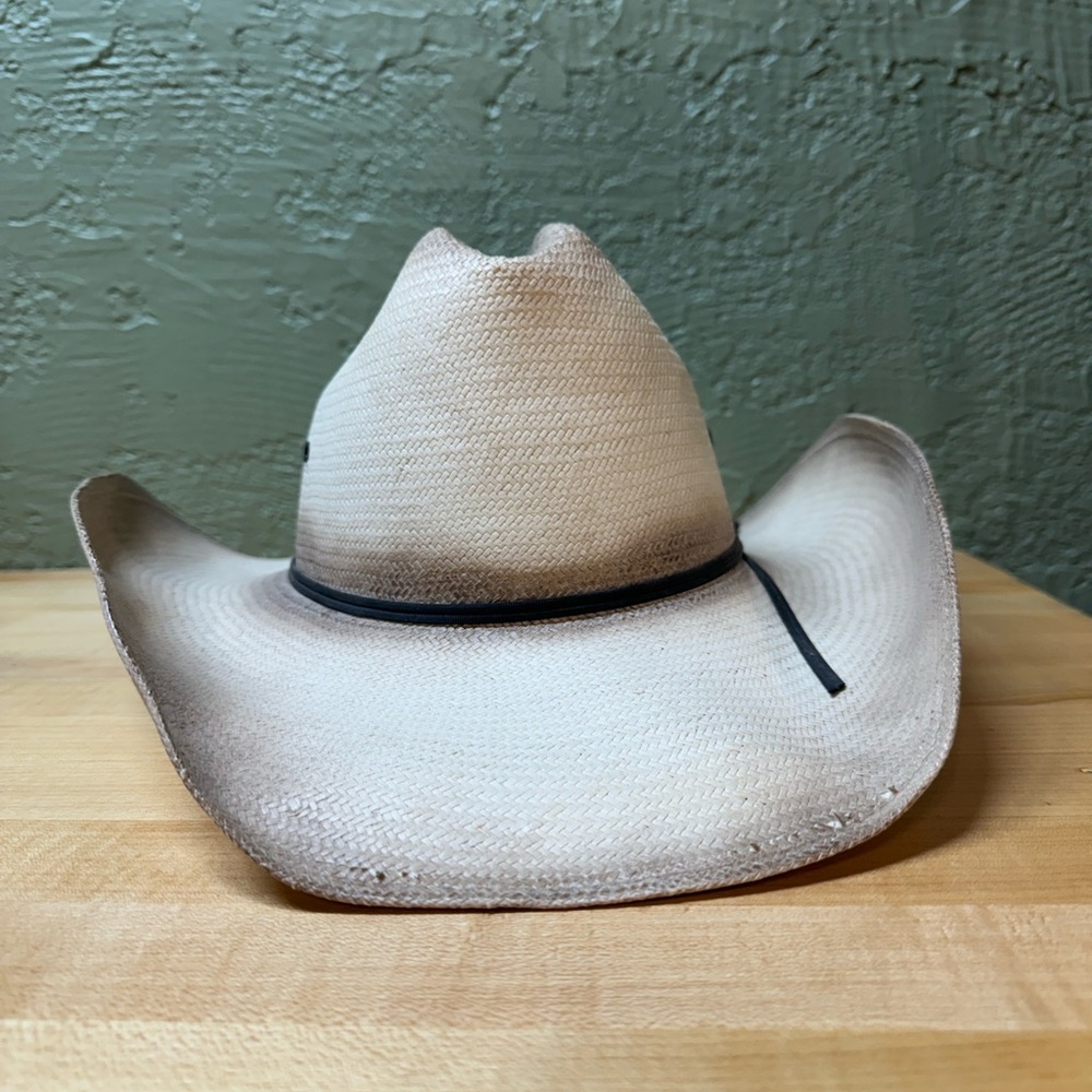 Cowboy’s Resistol Straw Rodeo Hat Size 7 Soft Straw - Picture 3 of 9